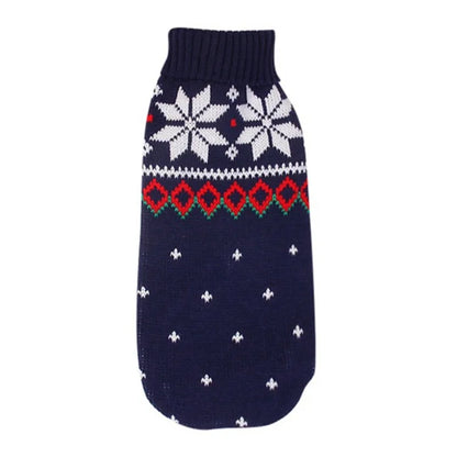 Knitted Winter Sweater for Small to Medium Dogs and Cats - Ideal for Chihuahuas, Bulldogs, and Puppies