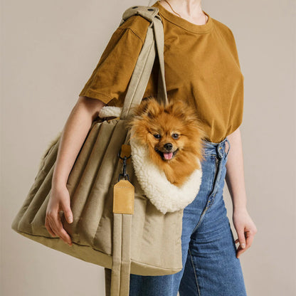 Lightweight Waterproof Pet Carrier Handbag for Dogs and Cats - Elegant and Functional Travel Accessory