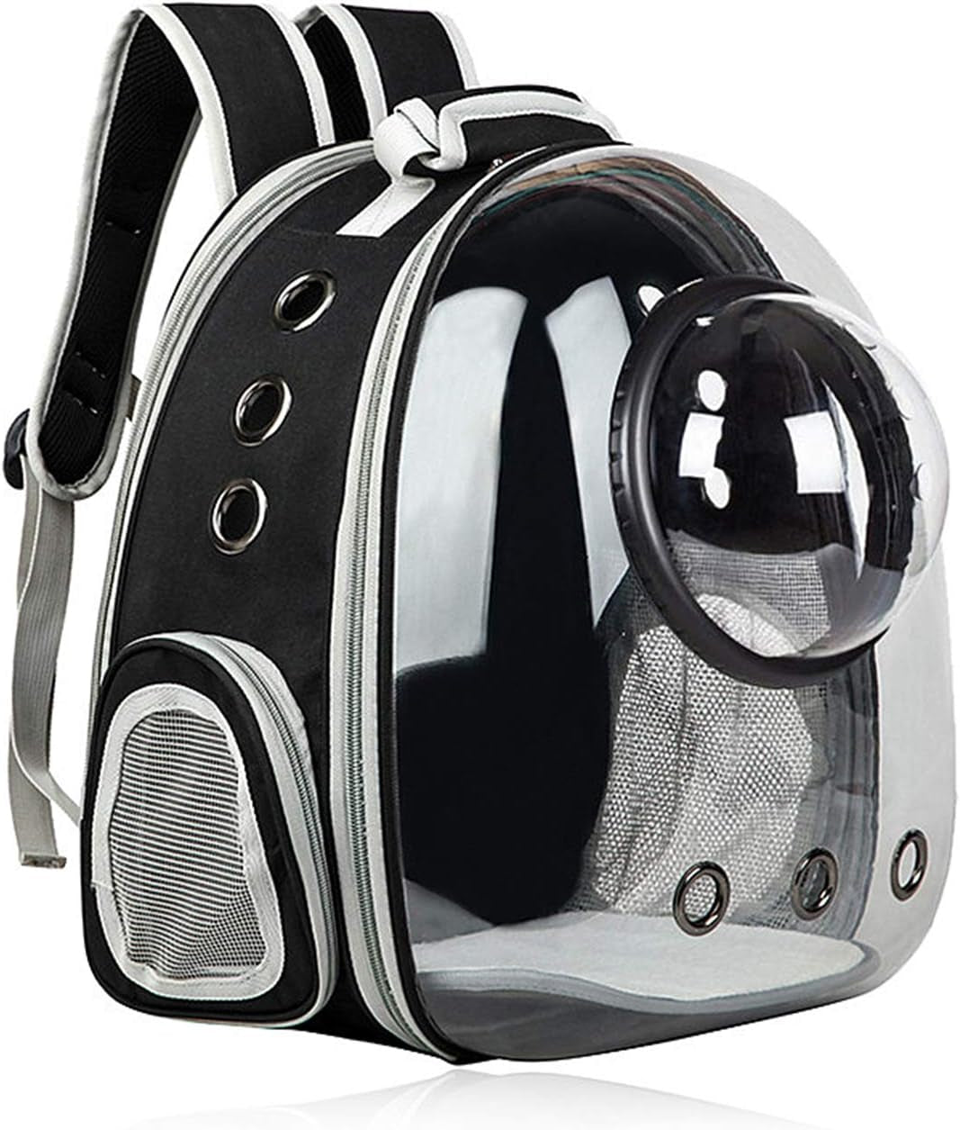 Black Cat and Dog Carrier Backpack - Versatile Pet Travel Bag for Small to Medium Pets, Ideal for Hiking, Walking, and Outdoor Activities