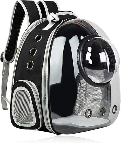 Black Cat and Dog Carrier Backpack - Versatile Pet Travel Bag for Small to Medium Pets, Ideal for Hiking, Walking, and Outdoor Activities