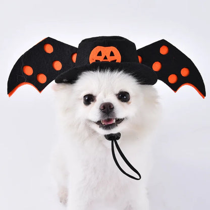 Halloween Pet Costume: Adorable Pumpkin Lantern Transformation Outfit for Dogs and Cats with Two-Legged Design and Cute Pumpkin Hat