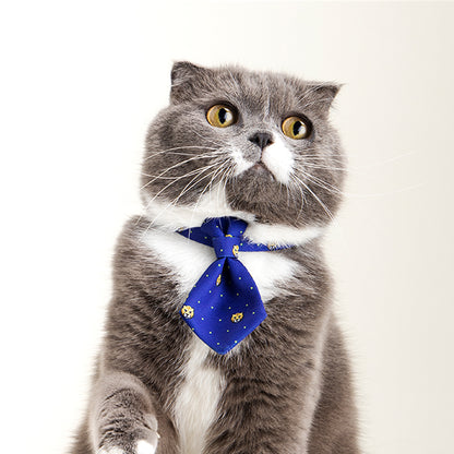 Adjustable Dog Collar with Gentleman Tie Accessories