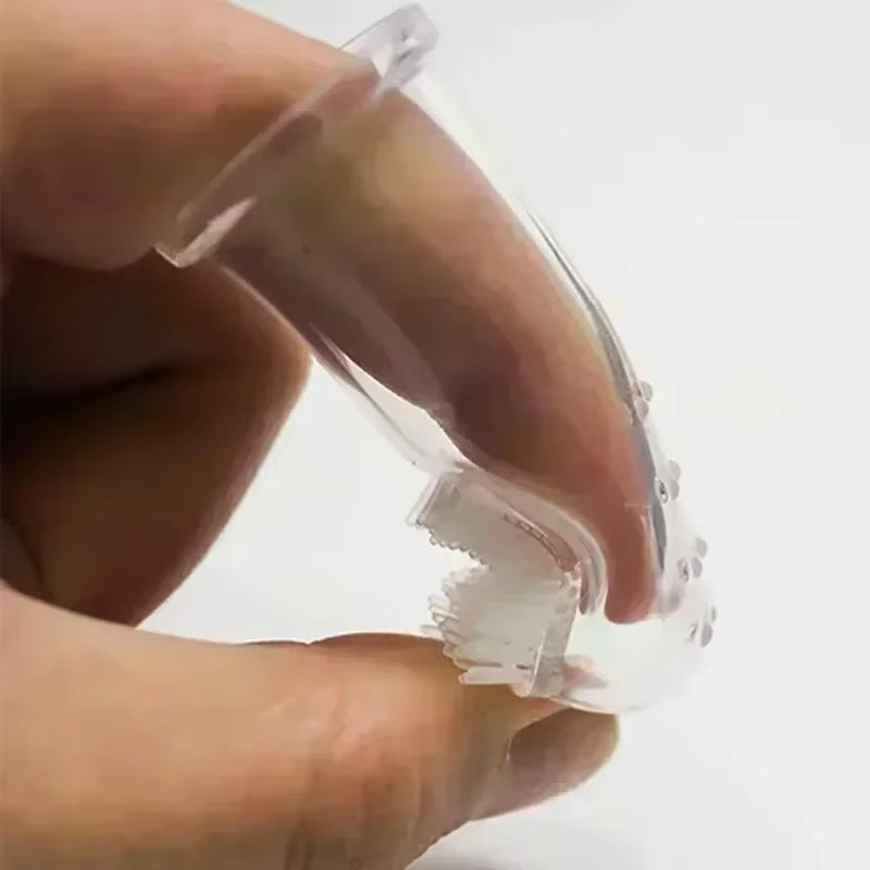 Premium Soft Pet Finger Toothbrush for Dogs - Tartar Control and Bad Breath Care Tool