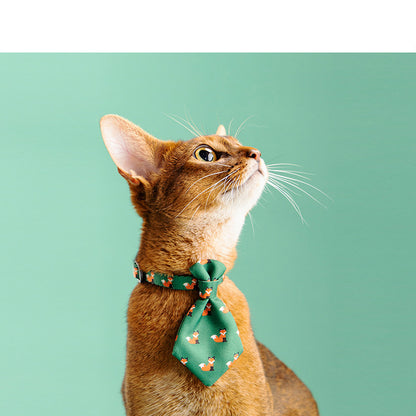 Adjustable Dog Collar with Gentleman Tie Accessories