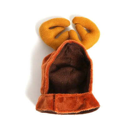 Festive Christmas and Halloween Pet Costume with Scarf for Cats and Dogs - Ideal for New Year and Winter Cosplay