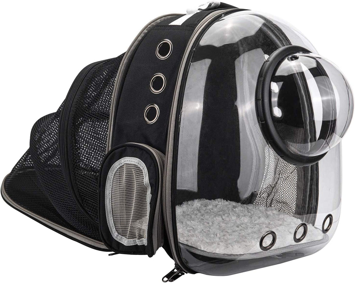 Black Cat and Dog Carrier Backpack - Versatile Pet Travel Bag for Small to Medium Pets, Ideal for Hiking, Walking, and Outdoor Activities